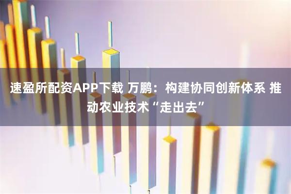 速盈所配资APP下载 万鹏：构建协同创新体系 推动农业技术“走出去”