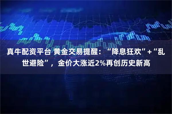 真牛配资平台 黄金交易提醒：“降息狂欢”+“乱世避险”，金价大涨近2%再创历史新高